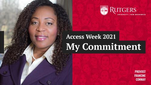 Access Week 2021 Provost Francine Conway's Committment to Access
