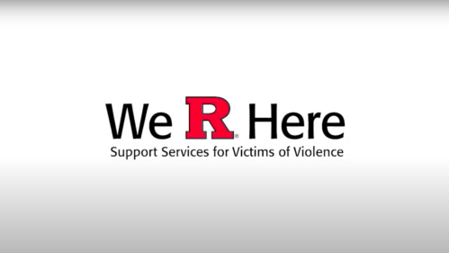 Rutgers We R Here Campaign logo