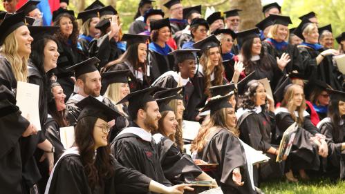 GSAPP students posing for a photo at graduation