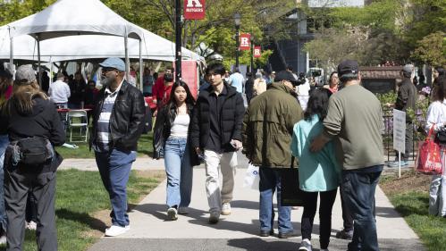 A crowd at Rutgers Day 2024