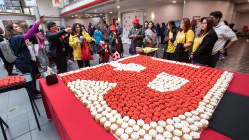 R cupcakes at Rutgers Day