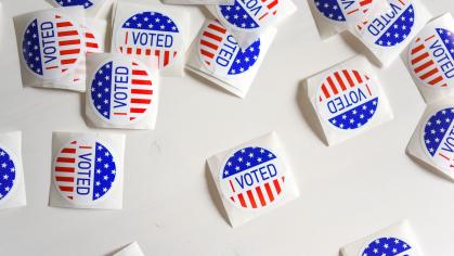 Voter stickers