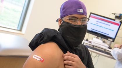 student who got vaccinated