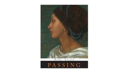 Book cover with female portrait