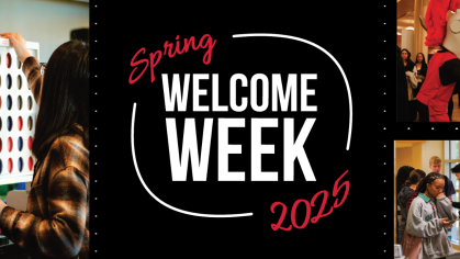 Spring Welcome week banner