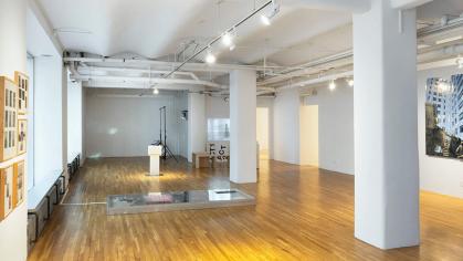 Interior view of the Westbeth Gallery in New York City