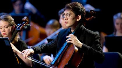 Rutgers symphony orchestra performing