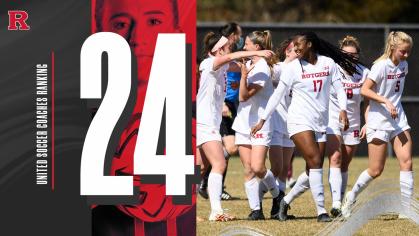 Rutgers Women's Soccer ranked 24 nationally by United Soccer Coaches