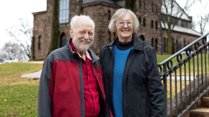 David (left) and Virginia "Ginny" Keil are longtime participants of Rutgers University's Senior Citizen Audit Program.