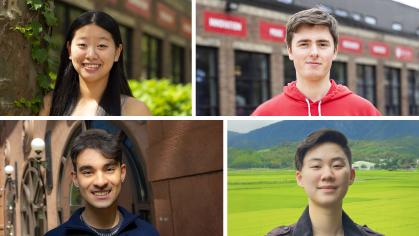 Tiffany Chan and Alan Rozenblit from Rutgers-Camden and Rutgers-New Brunswick students Adrian Jackson and Iris You