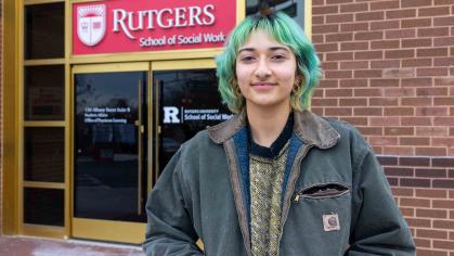 Rutgers-New Brunswick senior Stephanie Gomez-Vanegas is completing her studies at the School of Social Work.
