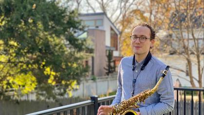Pierre Cornilliat is a saxophonist who graduated from the Mason Gross School of the Arts in 2020 with a bachelor of music degree in jazz studies.