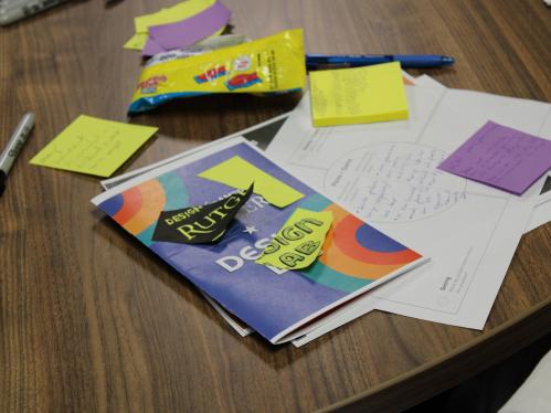 IDEA Design for America (DFA) Design Lab materials on table