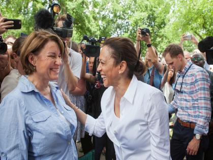 Kamala Harris and Amy Klobuchar