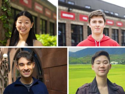 Tiffany Chan and Alan Rozenblit from Rutgers-Camden and Rutgers-New Brunswick students Adrian Jackson and Iris You