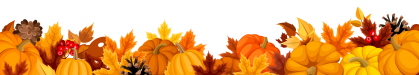 illustration of pumpkins and fall leaves