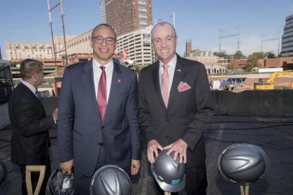 Jonathan Holloway and Gov. Murphy