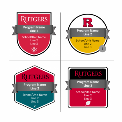 Rutgers digital badge examples