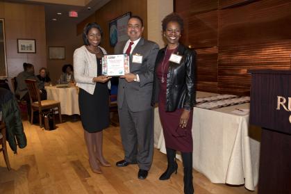 Charles Senteio was honored at the Committee to Advance our Common Purpose awards