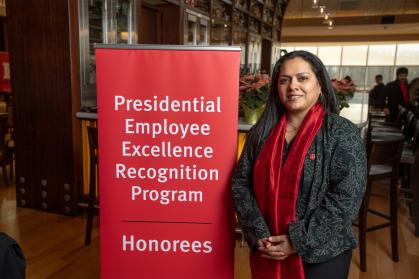 Pride of Rutgers Award recipient Mohini Mukherjee