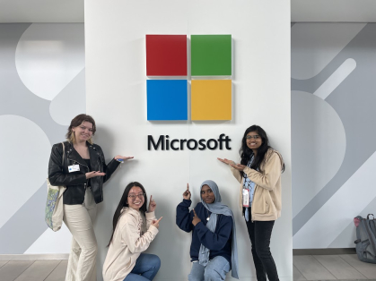 Rutgers students tour Microsoft on the 5th annual Road to Silicon Valley trip.