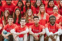 Group photo of Rutgers students